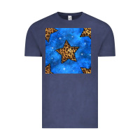 Vintage Denim 4th of july leopard stars seamless pattern Vintage Tee - BundleAndBundleShop