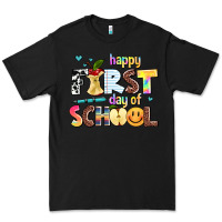 Black happy first day of school Premium Tee - AdoDesignShop