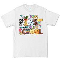 White happy first day of school Premium Tee - AdoDesignShop