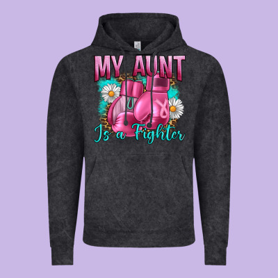 Breast Cancer My Aunt İs A Fighter Vintage Hoodie Designed By Artiststas