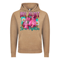 Vintage Coffee Breast Cancer My Aunt İs A Fighter Vintage Hoodie - Artiststas