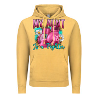 Vintage Mustard Breast Cancer My Aunt İs A Fighter Vintage Hoodie - Artiststas