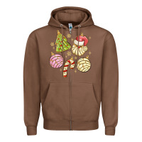 Chestnut christmas conchas Zipper Hoodie - MaliasSmallBusiness