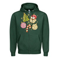Sports Green christmas conchas Zipper Hoodie - MaliasSmallBusiness