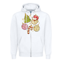 White christmas conchas Zipper Hoodie - MaliasSmallBusiness