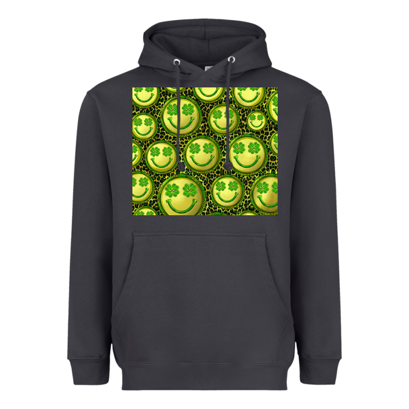 St. Patrick's Day Lucky Face Heavyweight Hoodie by RanaPortraitStore | Teevron