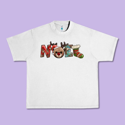 Noel With Sock And Reindeer Urban Heavy Tee Designed By Adodesignshop