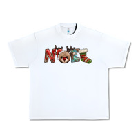 White noel with sock and reindeer Urban Heavy Tee - AdoDesignShop