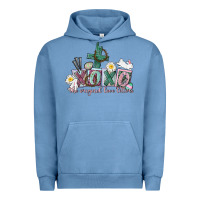 Pigment Pebble Blue Xoxo the original love language Easter Day Urban Hoodie - CowGirlArtShop