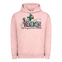 Pigment Salmon Xoxo the original love language Easter Day Urban Hoodie - CowGirlArtShop