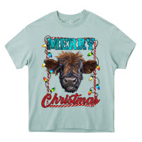 Arona merry christmas highland calf baby cow Heavy Core Tee - RanaPortraitStore