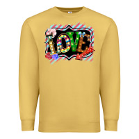 Antique Gold love frame digital valentines day Premium Sweatshirt - Bettercallsaul