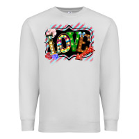 Dove Grey love frame digital valentines day Premium Sweatshirt - Bettercallsaul