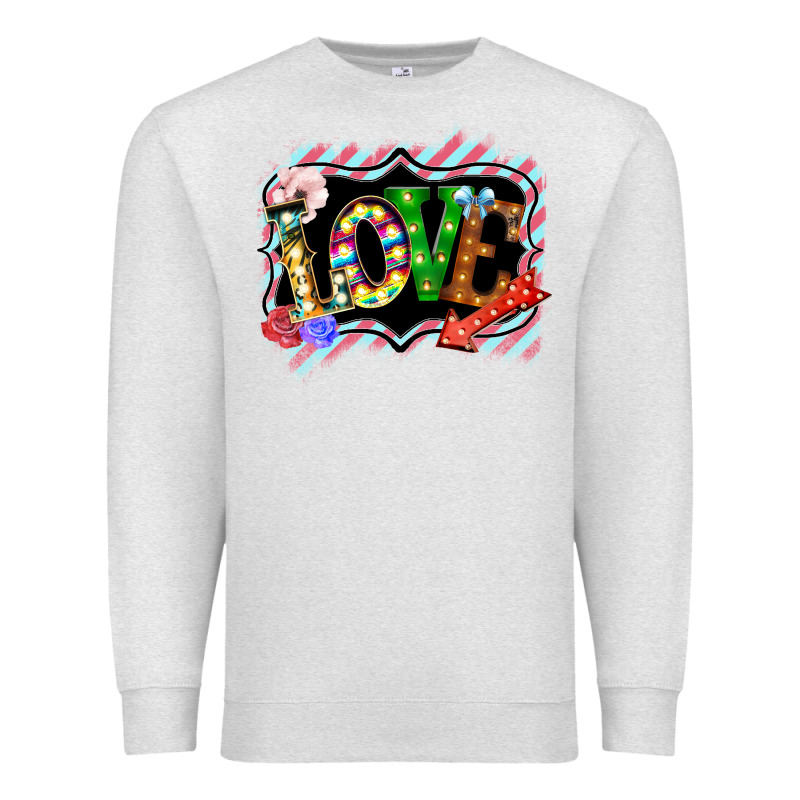 Love Frame Digital Valentines Day Premium Sweatshirt by Bettercallsaul | Teevron