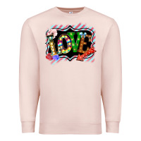 Pale Pink love frame digital valentines day Premium Sweatshirt - Bettercallsaul