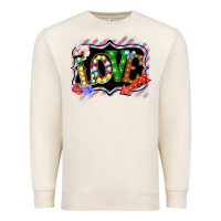 Sandshell love frame digital valentines day Premium Sweatshirt - Bettercallsaul