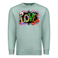 Seafoam love frame digital valentines day Premium Sweatshirt - Bettercallsaul