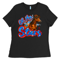 Black oh my stars horse Ladies Tee - Zillion Design Studio