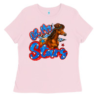 Bubblegum Pink oh my stars horse Ladies Tee - Zillion Design Studio