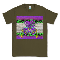 Army Green mardi gras  mask Classic Tee - BarkalooDesign