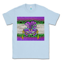 Dusty Blue mardi gras  mask Classic Tee - BarkalooDesign