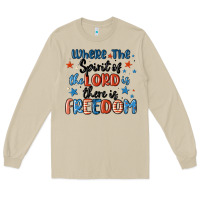 Mushroom where the spirit of the lord is there is freedom Long Sleeve Tee - MaliasSmallBusiness