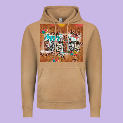 Happy Easter Cross Vintage Hoodie Designed By Jahusdesignshop