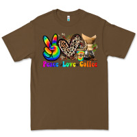 Cacao peace love  coffee Premium Tee - Zillion Design Studio