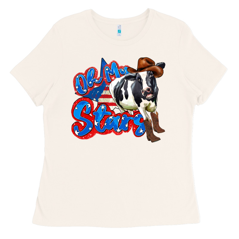 Oh My Stars Cow Ladies Tee by Zillion Design Studio | Teevron