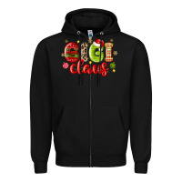 Black gigi claus Zipper Hoodie - MaliasSmallBusiness