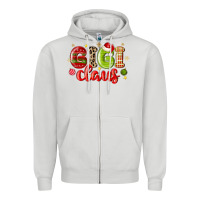 Dove Grey gigi claus Zipper Hoodie - MaliasSmallBusiness