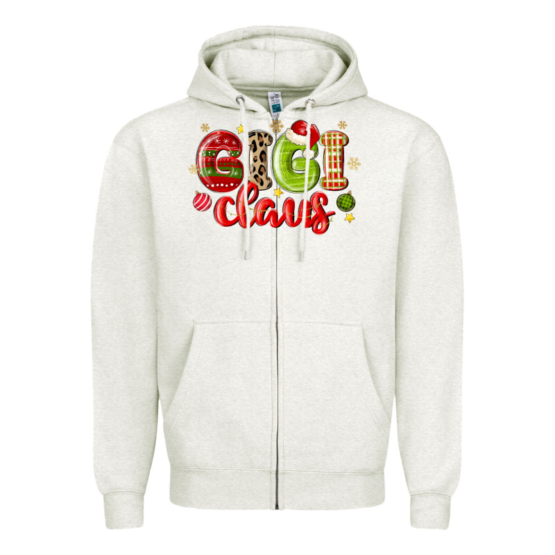 Gigi Claus Zipper Hoodie by MaliasSmallBusiness | Teevron