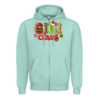 Seafoam gigi claus Zipper Hoodie - MaliasSmallBusiness
