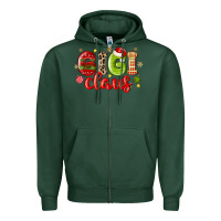 Sports Green gigi claus Zipper Hoodie - MaliasSmallBusiness