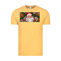Vintage Mustard christmas with santa Vintage Tee - AdoDesignShop