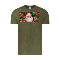 Vintage Olive christmas with santa Vintage Tee - AdoDesignShop