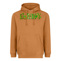 St. Patrick's Day Lucky With Clovers And Horseshoe Heavyweight Hoodie | Teevron