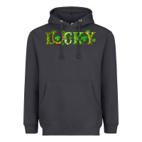 Smoke st. patrick's day lucky with clovers and horseshoe Heavyweight Hoodie - RanaPortraitStore