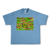 Pebble Blue horseshoe shamrock leopard wood glitter background Urban Heavy Tee - Artiststas