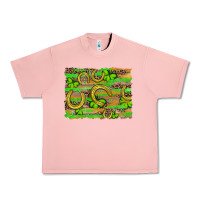 Salmon horseshoe shamrock leopard wood glitter background Urban Heavy Tee - Artiststas