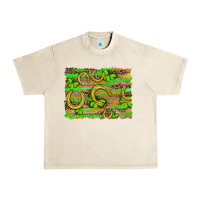 Sandshell horseshoe shamrock leopard wood glitter background Urban Heavy Tee - Artiststas