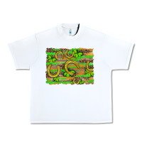 White horseshoe shamrock leopard wood glitter background Urban Heavy Tee - Artiststas