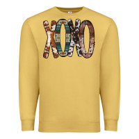 Antique Gold Xoxo Leopard Heart Premium Sweatshirt - Bettercallsaul