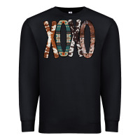 Black Xoxo Leopard Heart Premium Sweatshirt - Bettercallsaul