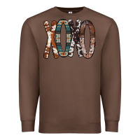 Chestnut Xoxo Leopard Heart Premium Sweatshirt - Bettercallsaul