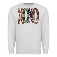 Dove Grey Xoxo Leopard Heart Premium Sweatshirt - Bettercallsaul