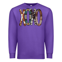 Purple Xoxo Leopard Heart Premium Sweatshirt - Bettercallsaul