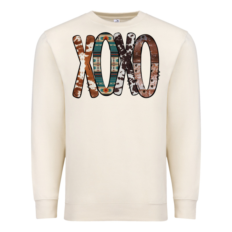 Xoxo Leopard Heart Premium Sweatshirt by Bettercallsaul | Teevron