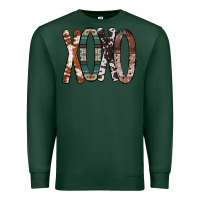 Sports Green Xoxo Leopard Heart Premium Sweatshirt - Bettercallsaul