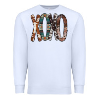 White Xoxo Leopard Heart Premium Sweatshirt - Bettercallsaul